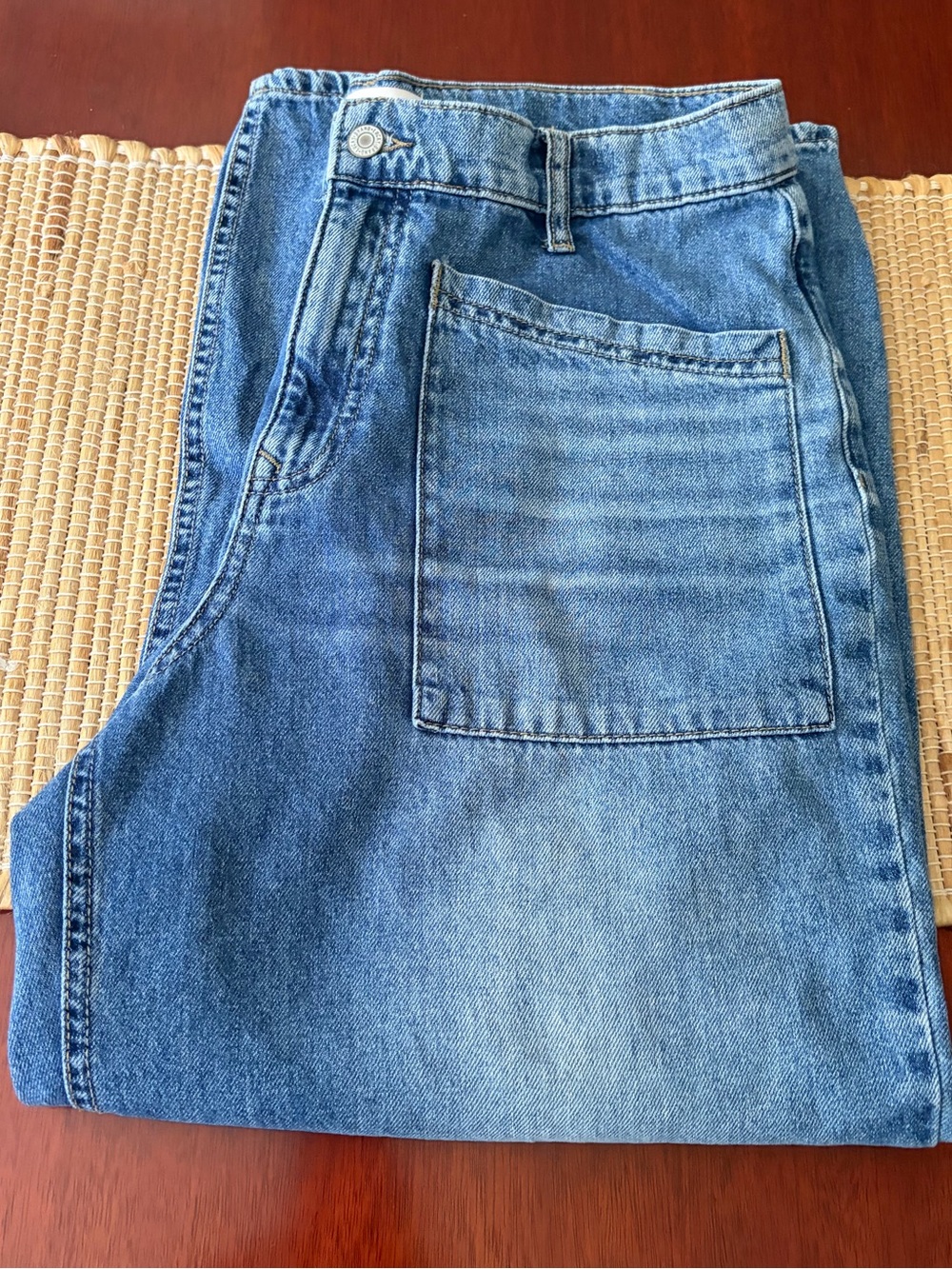 Lucky Brand Light Blue High-Rise Crop Jeans